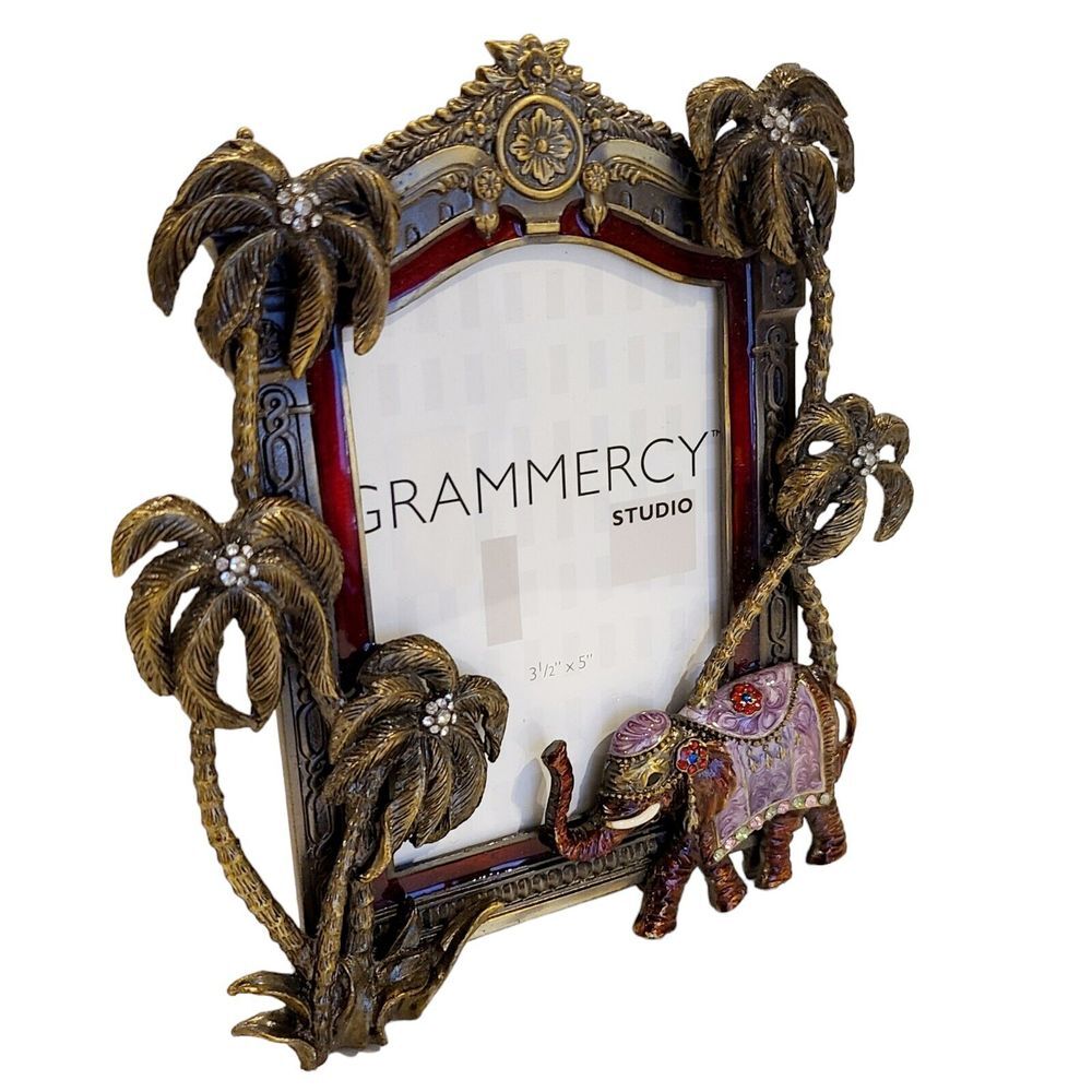 Gold and Purple Elephant Picture Frame